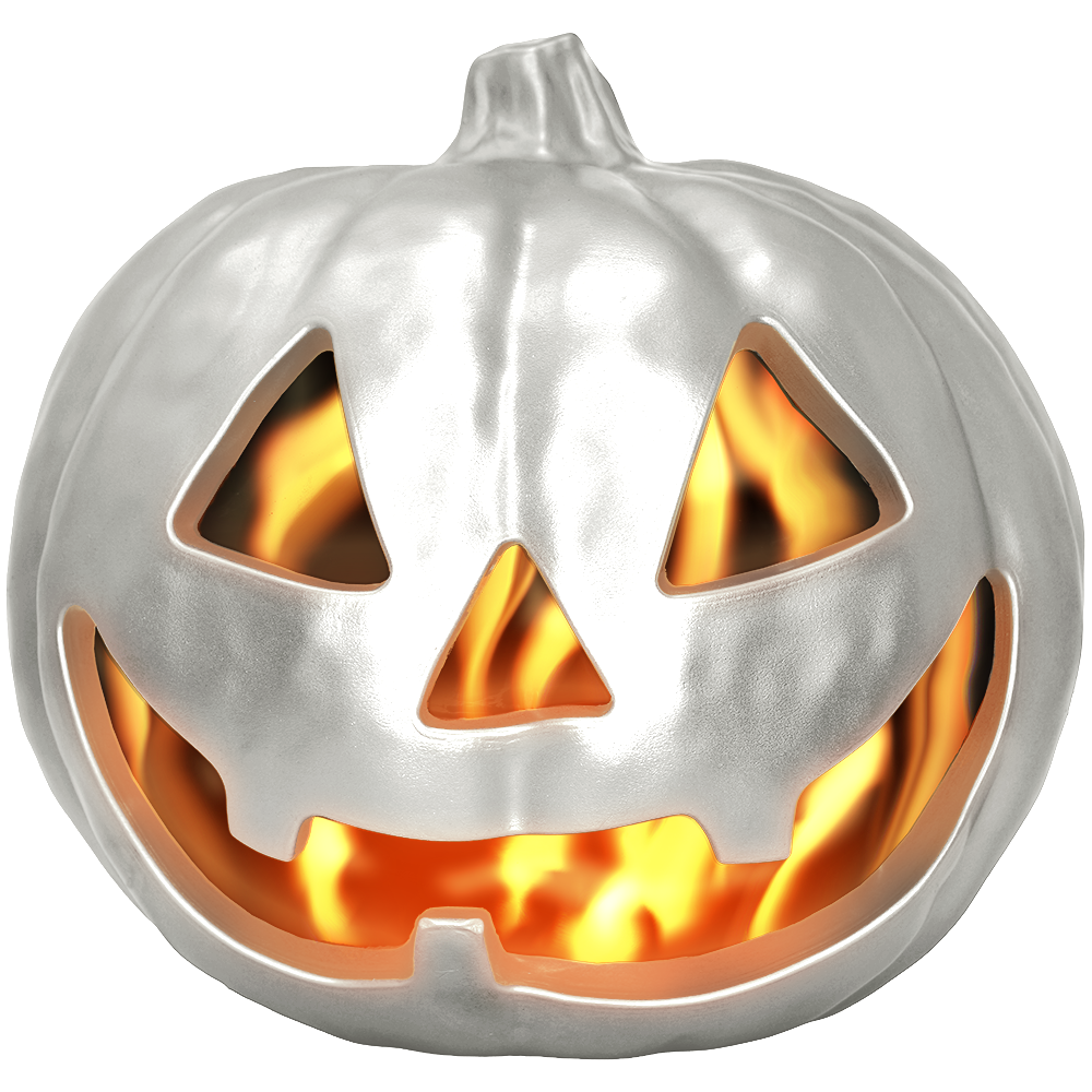 Flaming Metallic Pumpkin™